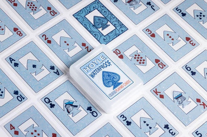 Hoyle Waterproof Playing Cards, Clear Plastic Deck of Cards for Outdoor Card Games, Camping, Beach, Pool & Travel Games (1 Deck) | playing-cards