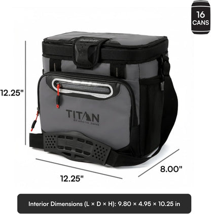 Titan by Arctic Zone Deep Freeze Cooler - Zipperless Hardbody Cooler - Deep Freeze Insulation, HardBody Liner, and SmartShelf