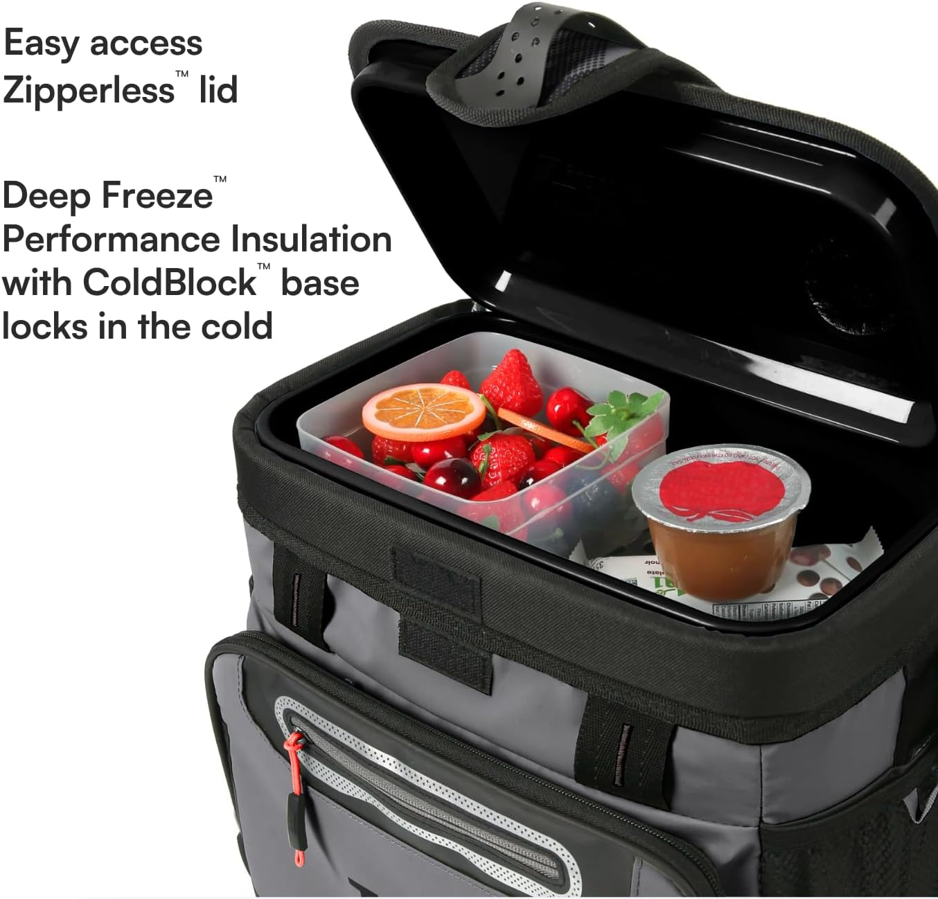 Titan by Arctic Zone Deep Freeze Cooler - Zipperless Hardbody Cooler - Deep Freeze Insulation, HardBody Liner, and SmartShelf
