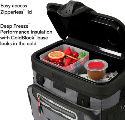 Titan by Arctic Zone Deep Freeze Cooler - Zipperless Hardbody Cooler - Deep Freeze Insulation, HardBody Liner, and SmartShelf