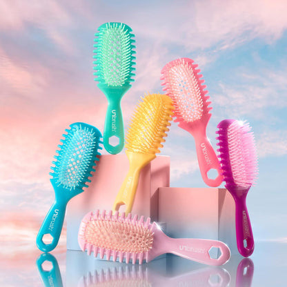 FHI Heat UNbrush Curl Collection for Pain-Free Brushing & Curl Enhancing Styling for Curly Hair Types - Use on Wet Hair Only