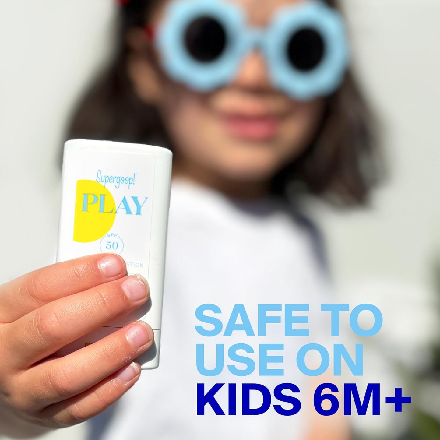 Supergoop! PLAY Mineral Stick SPF 50 - On-the-Go Broad Spectrum Face Sunscreen - Water Resistant - Vegan