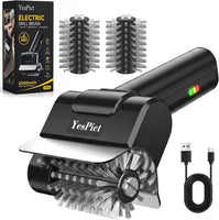 Electric Grill Brush, Cordless Rechargeable Grill Cleaning Brush 1500RPM, Max 180-Min Runtime, Electric Grill Cleaner for Outdoor Stainless Steel Cast Iron Grates, BBQ Gift for Men Father Husband