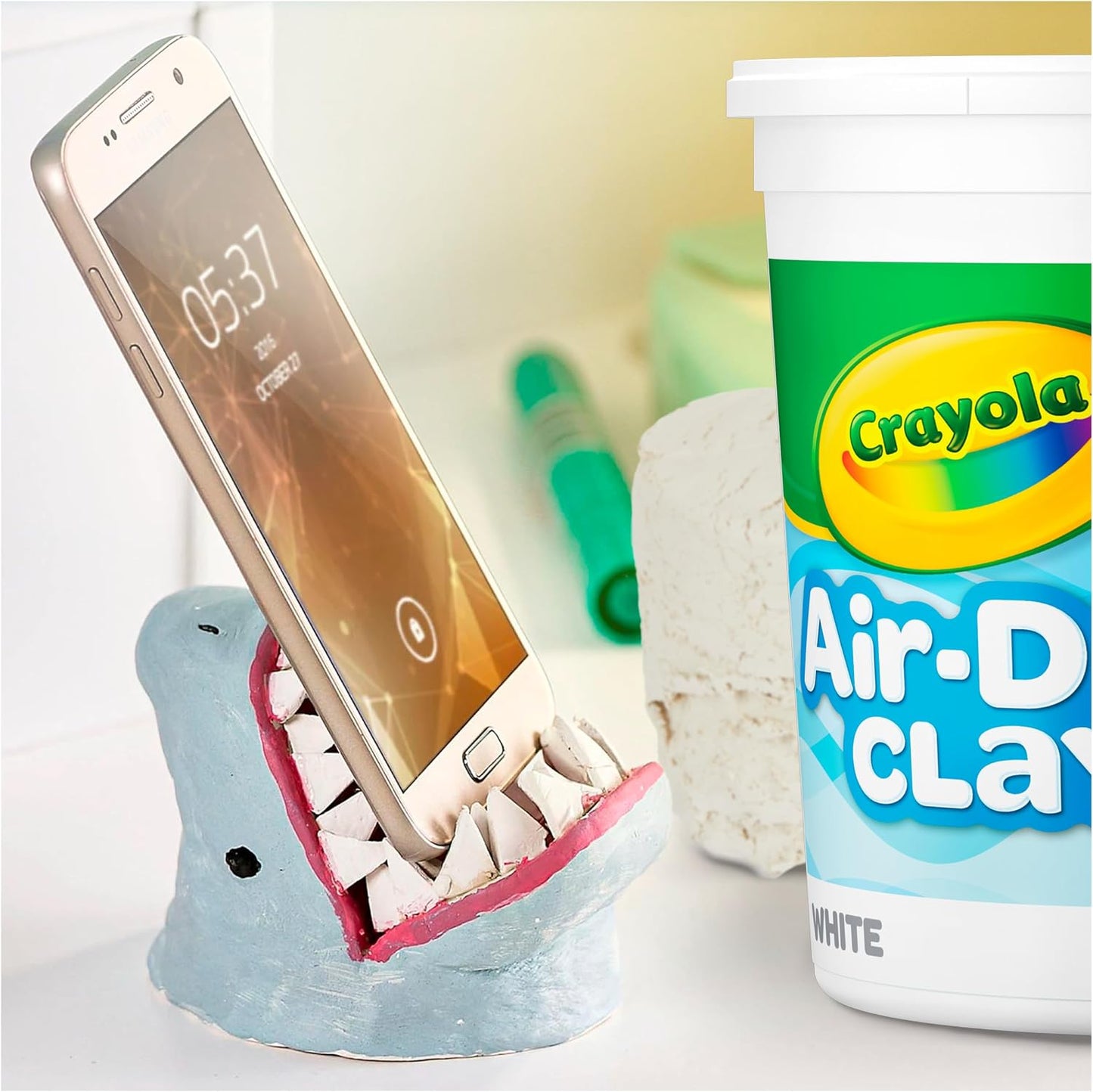 Crayola Air Dry Clay (5lbs), Teacher Supplies, Natural White Modeling Clay for Kids, Sculpting Material, Bulk Craft Supplies for Art Classrooms