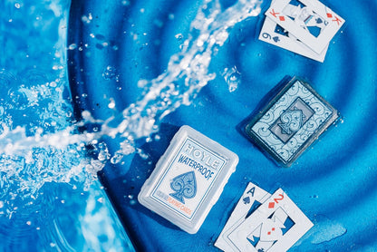 Hoyle Waterproof Playing Cards, Clear Plastic Deck of Cards for Outdoor Card Games, Camping, Beach, Pool & Travel Games (1 Deck) | playing-cards