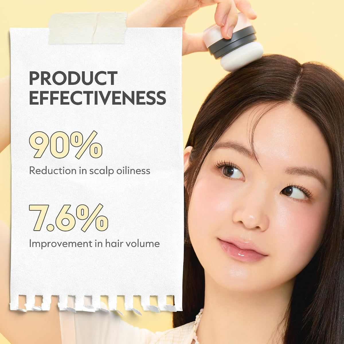 I DEW CARE Tap Secret Dry Shampoo Powder with Biotin - Tap Secret Original | Strengthening & Volumizing, Refillable, Travel size, Non-aerosol, Brunette, Korean Ginseng, Stocking Stuffers, 0.24 Oz