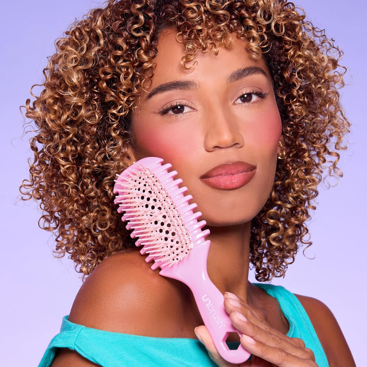 FHI Heat UNbrush Curl Collection for Pain-Free Brushing & Curl Enhancing Styling for Curly Hair Types - Use on Wet Hair Only