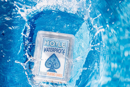 Hoyle Waterproof Playing Cards, Clear Plastic Deck of Cards for Outdoor Card Games, Camping, Beach, Pool & Travel Games (1 Deck) | playing-cards